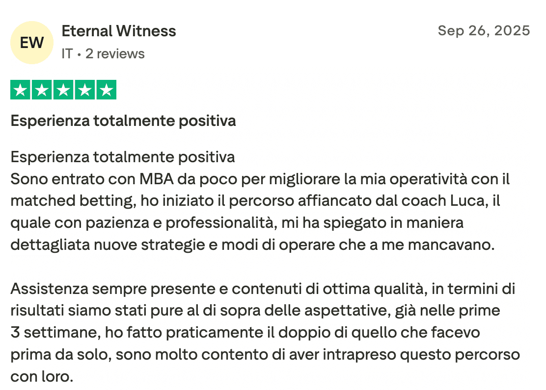 Recensione Trustpilot 9