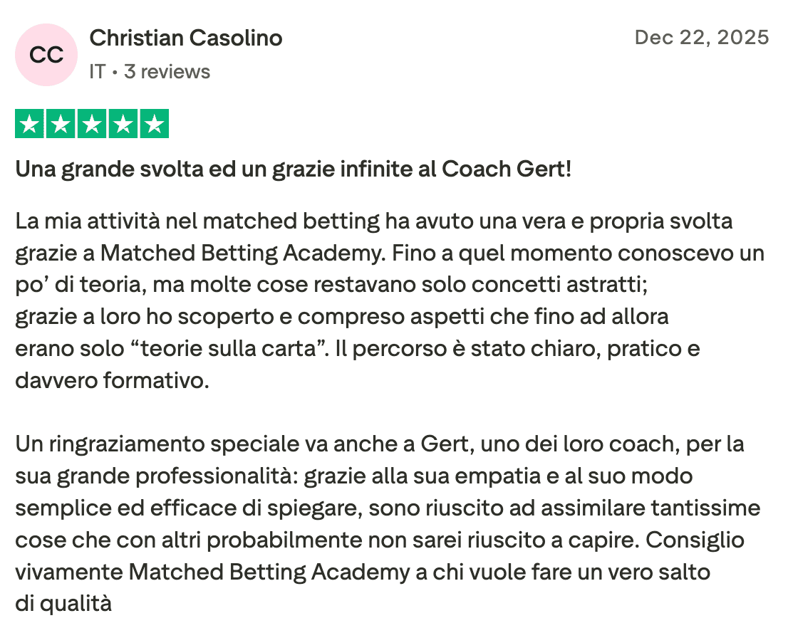 Recensione Trustpilot 1