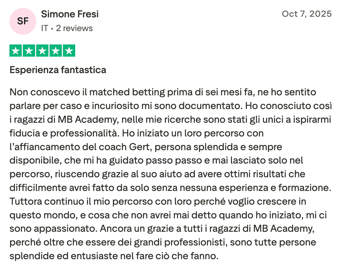 Recensione Trustpilot 4